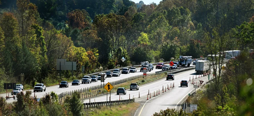 Vehicle fire closes I-79